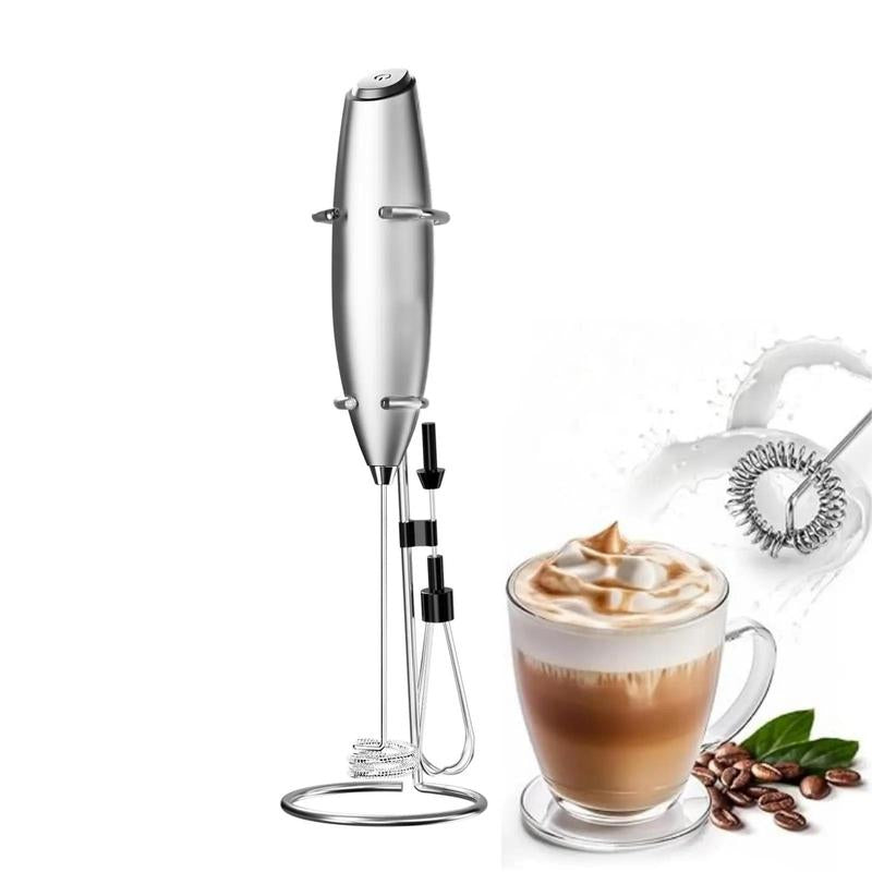 Electric Milk Frother, Handheld Milk Frother, Cordless Milk Frother for Smoothies, Latte, Matcha, Eggs and More, Gift