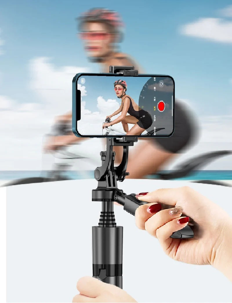 360° AI Auto Face Tracking Smart Gimbal – Phone Holder Stabilizer for Vlogging, Live Streaming, Video Recording & Tripod Use