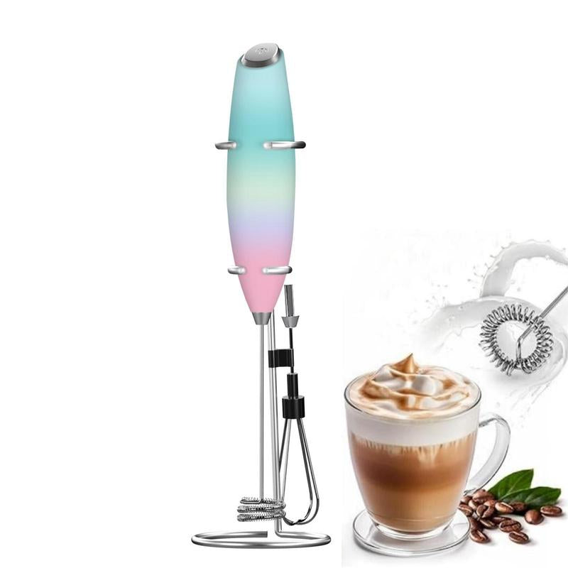 Electric Milk Frother, Handheld Milk Frother, Cordless Milk Frother for Smoothies, Latte, Matcha, Eggs and More, Gift
