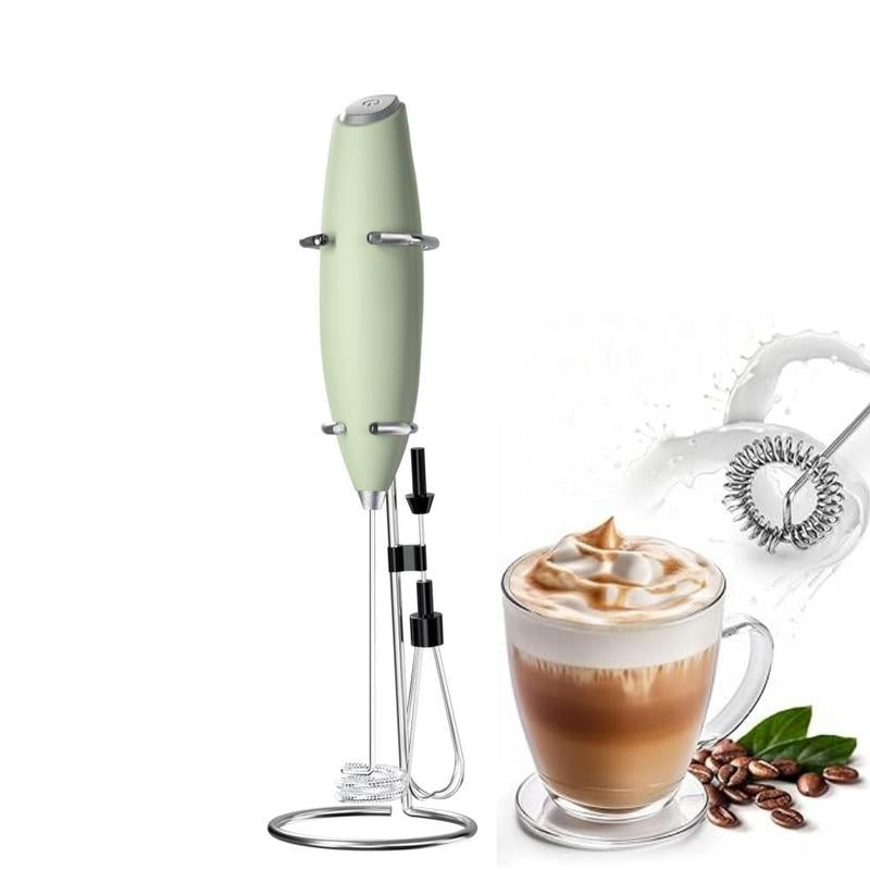 Electric Milk Frother, Handheld Milk Frother, Cordless Milk Frother for Smoothies, Latte, Matcha, Eggs and More, Gift