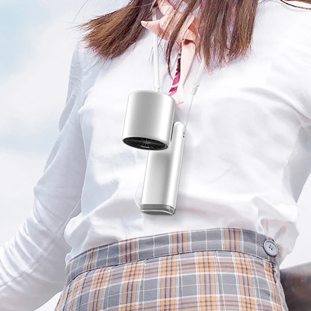 "100 Turbos Mini USB Cold Fan – Super Fast Turbo Speed with Digital Display | Ice-Chilled Air for Camping, Office, Dorm & Outdoor Use"