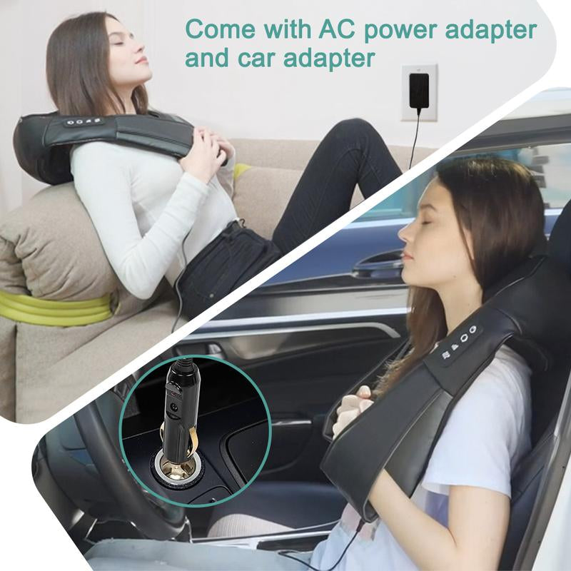 DAILYLIFE Shiatsu Neck and Back Massager, Electric Shoulder Massager, Car Neck Massage Pillow for Neck, Back, Shoulder, Foot, Leg Massage, Relieve Muscle Pain, Perfect Present for Man/Woman/Family, Valentine'S Day Gift