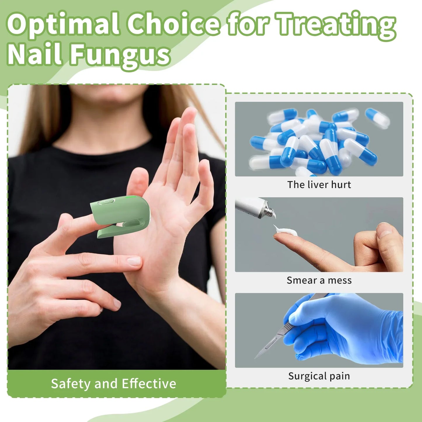 Nail Fungus Cleaning Device, Nail Fungus Cleaning Machine, Portable Nail Thickening and Decolorization Fungus Remover
