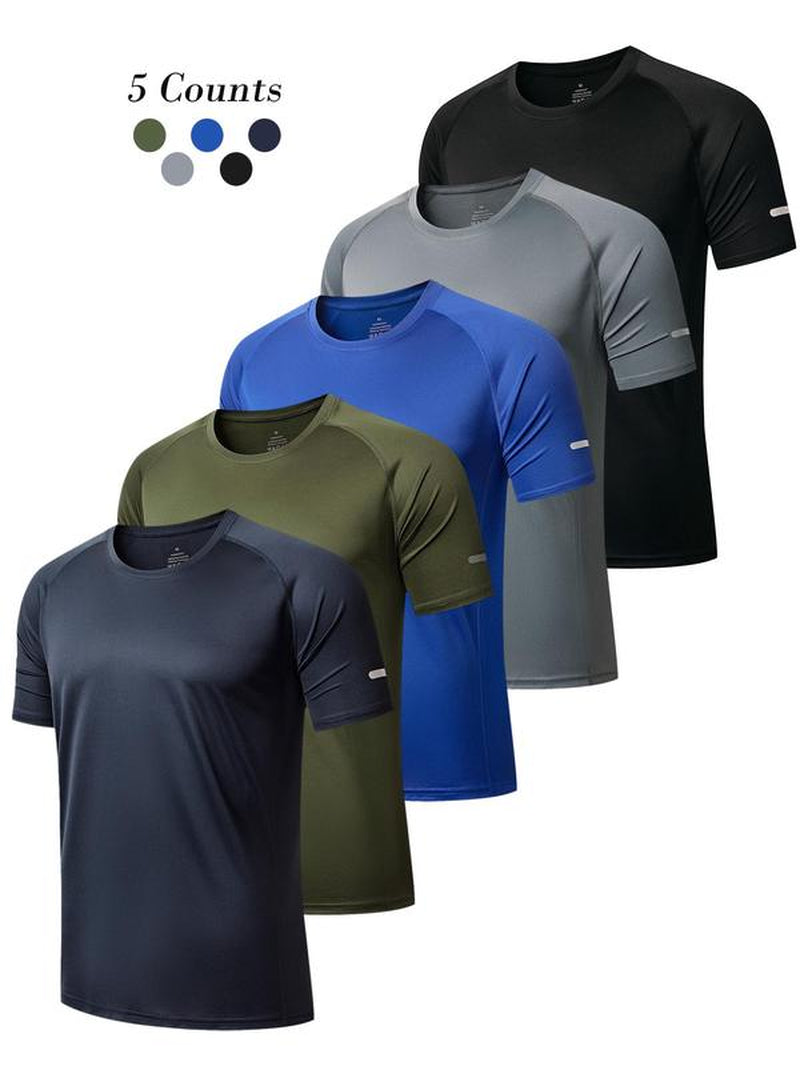 Men'S Plain Spring Sports Football Jersey, Quick Drying T-Shirt, Casual Tee Tops for Gym Workout Running Back to School, Mens Clothes, Please Purchase a Size Up, Gym Wear, Workout Tops, Men'S T Shirts, Athletic Fit