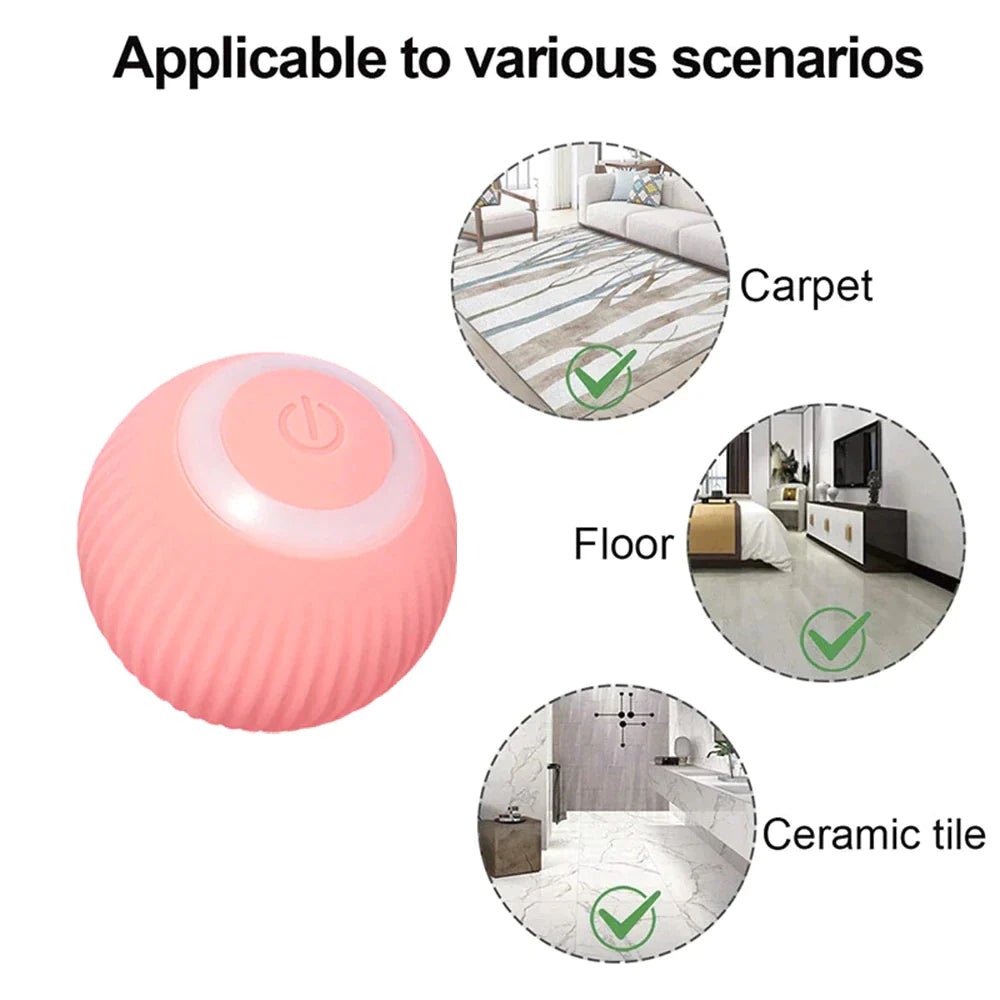 Smart Automatic Rolling Ball – Interactive Electric Cat Toy for Kittens & Cats