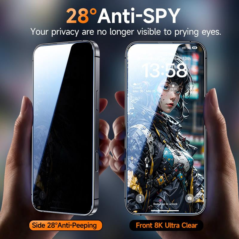 MAGIC JOHN 2-Pack Screen Protector for Iphone, Samsung, and Google–Crystal Clear, Scratch-Resistant, Ultra-Smooth Touch, Privacy Protection, Circular Polarized Eye Protection, Easy Installation
