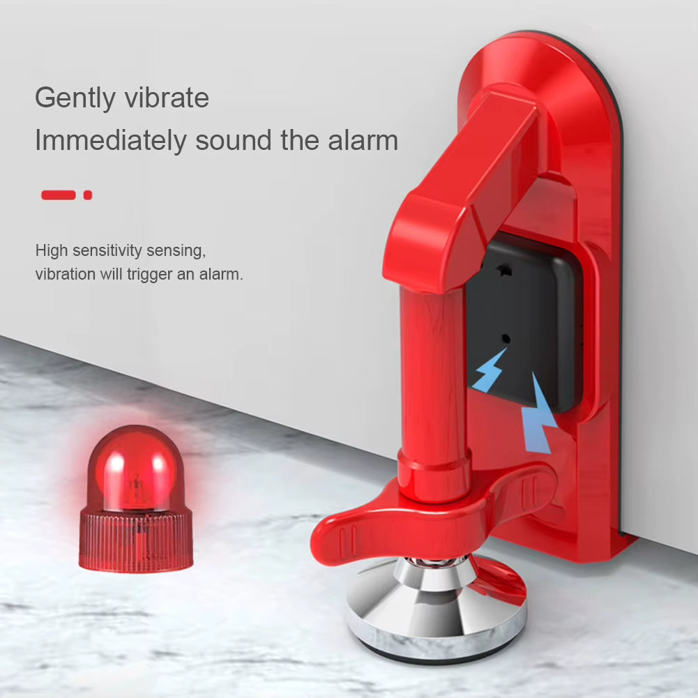 Portable Door Stop Alarm – Anti-Theft Security Lock & Self-Defense Device - Multifunctional Travel Door Stopper with Built-In Alarm | Ideal for Home, Hotel, or Dorm Safety