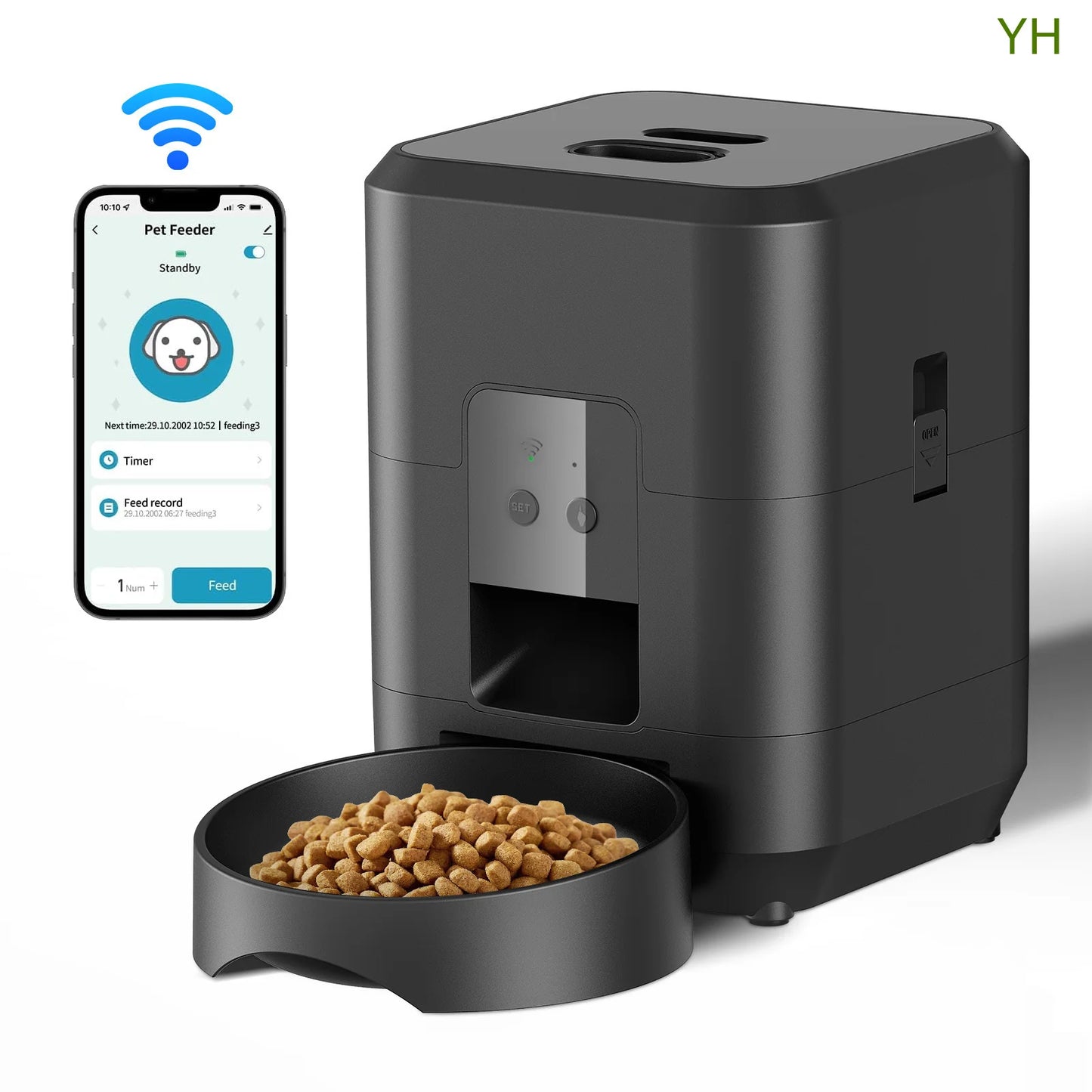 Smart Automatic Pet Feeder – Remote Control, Timed & Portion-Controlled Feeding