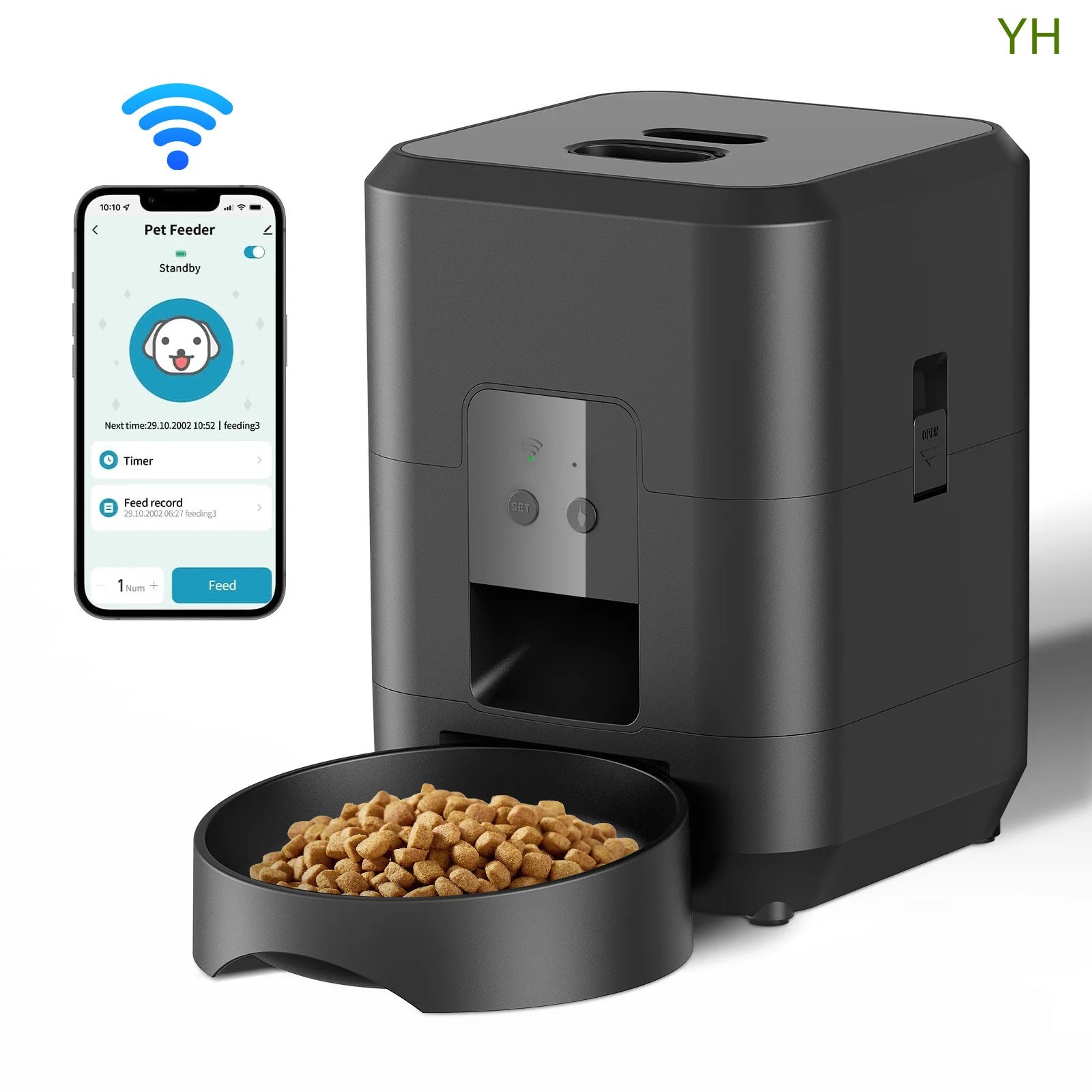 Smart Automatic Pet Feeder – Remote Control, Timed & Portion-Controlled Feeding