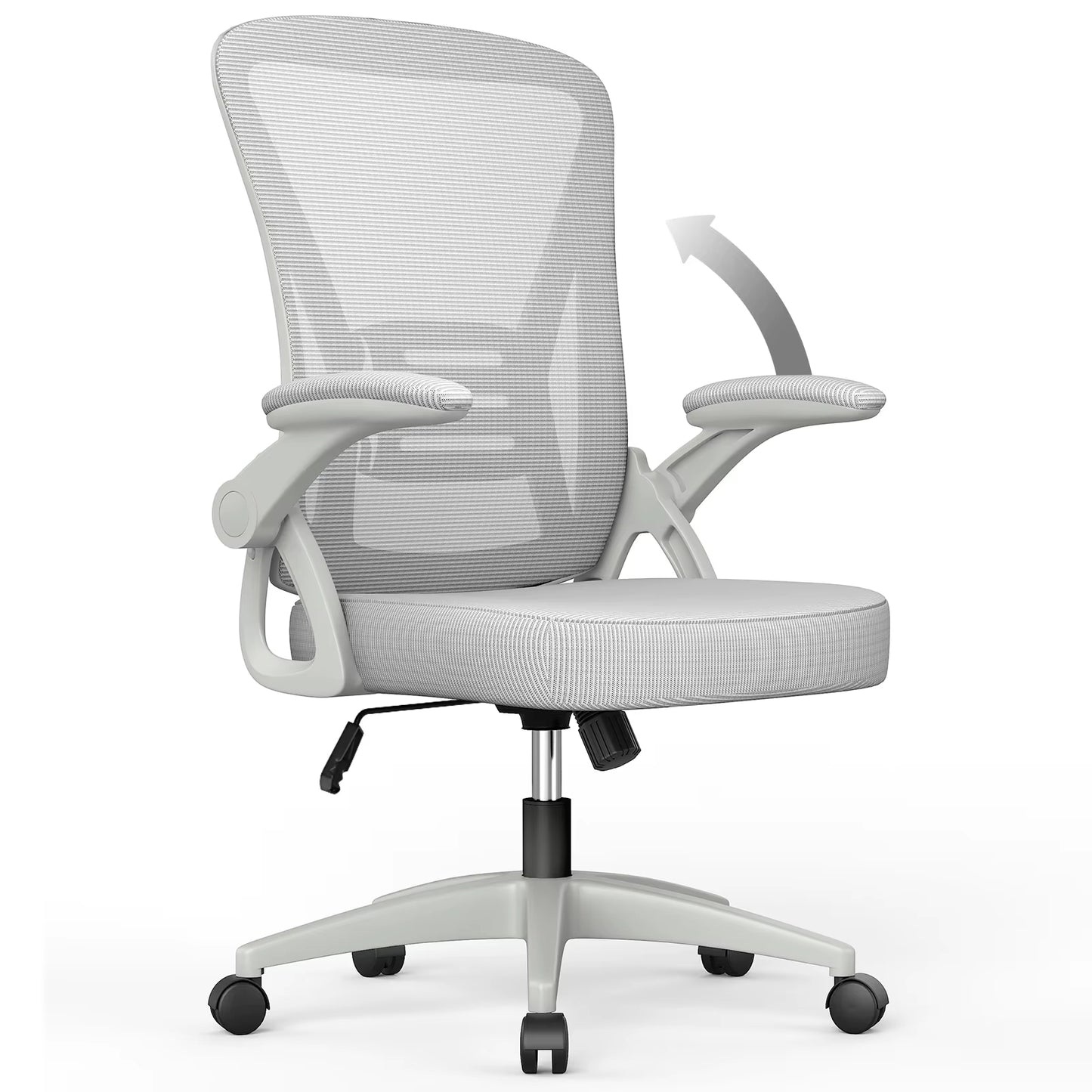 Ergonomic Office Chair with Slide Seat Mesh Seat Adjustable Lumbar Support Angle and Height Adjustable Home Office Gaming Chair