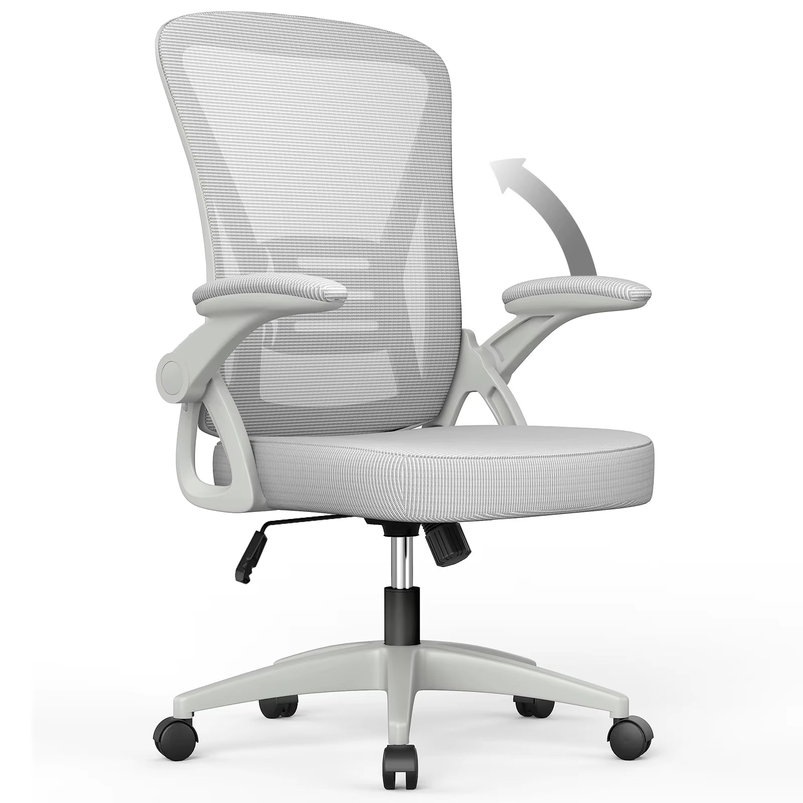 Ergonomic Office Chair with Slide Seat Mesh Seat Adjustable Lumbar Support Angle and Height Adjustable Home Office Gaming Chair