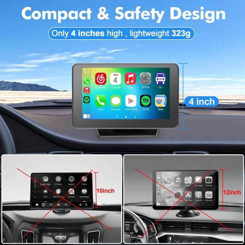 【PASLDA】2025 Upgraded Wireless Carplay Screen : the Ultimate Portable Car Play Adapter for Seamless In-Car Entertainment Dealsforyoudays