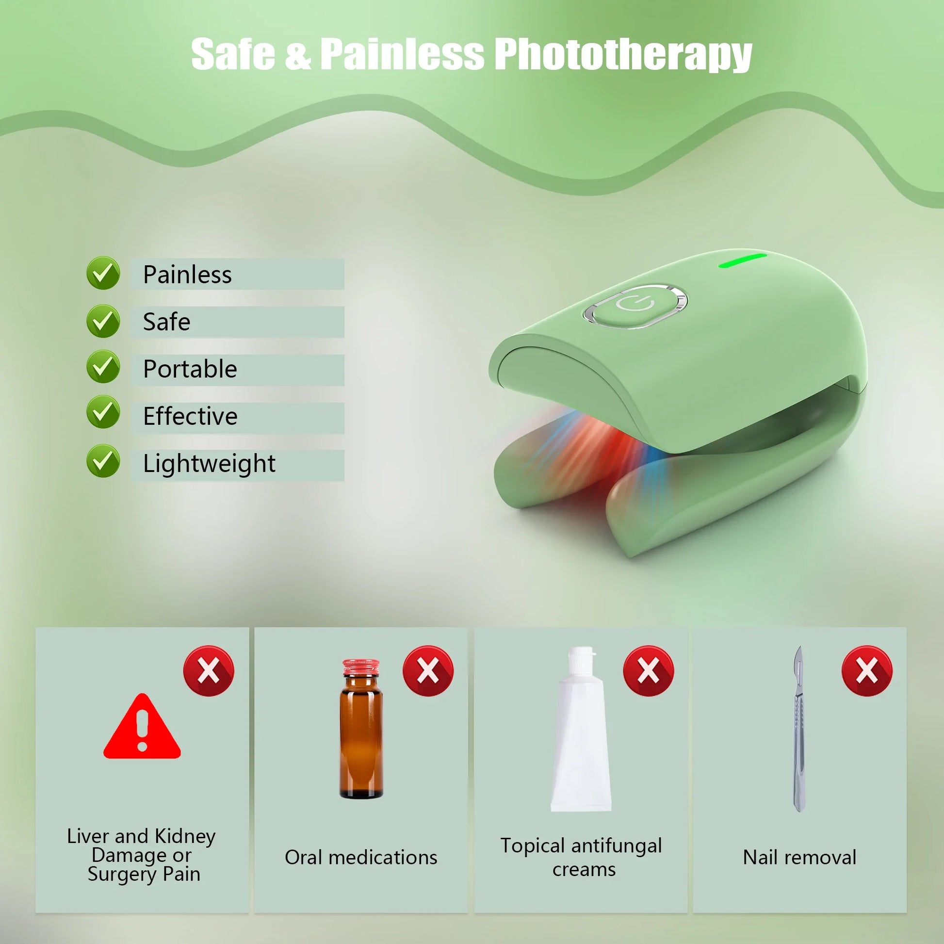 Nail Fungus Cleaning Device, Nail Fungus Cleaning Machine, Portable Nail Thickening and Decolorization Fungus Remover