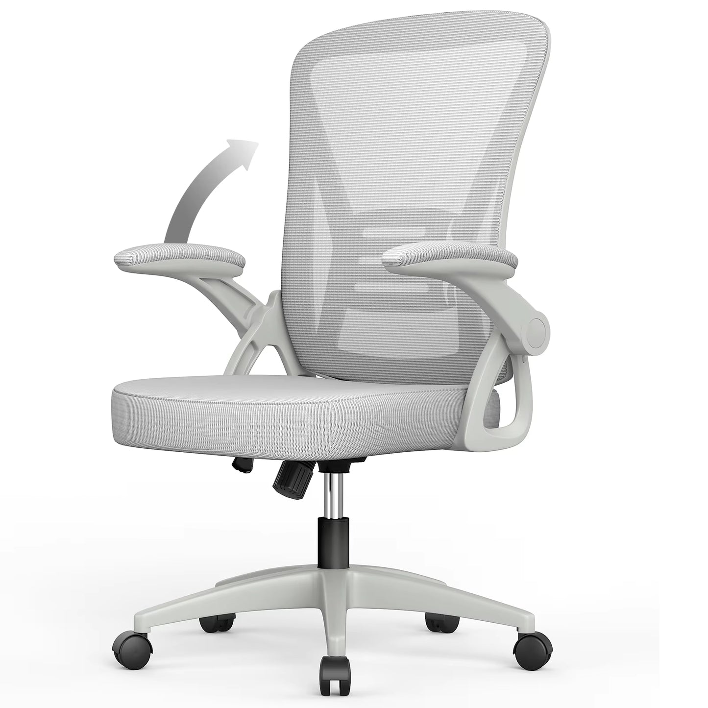Ergonomic Office Chair with Slide Seat Mesh Seat Adjustable Lumbar Support Angle and Height Adjustable Home Office Gaming Chair
