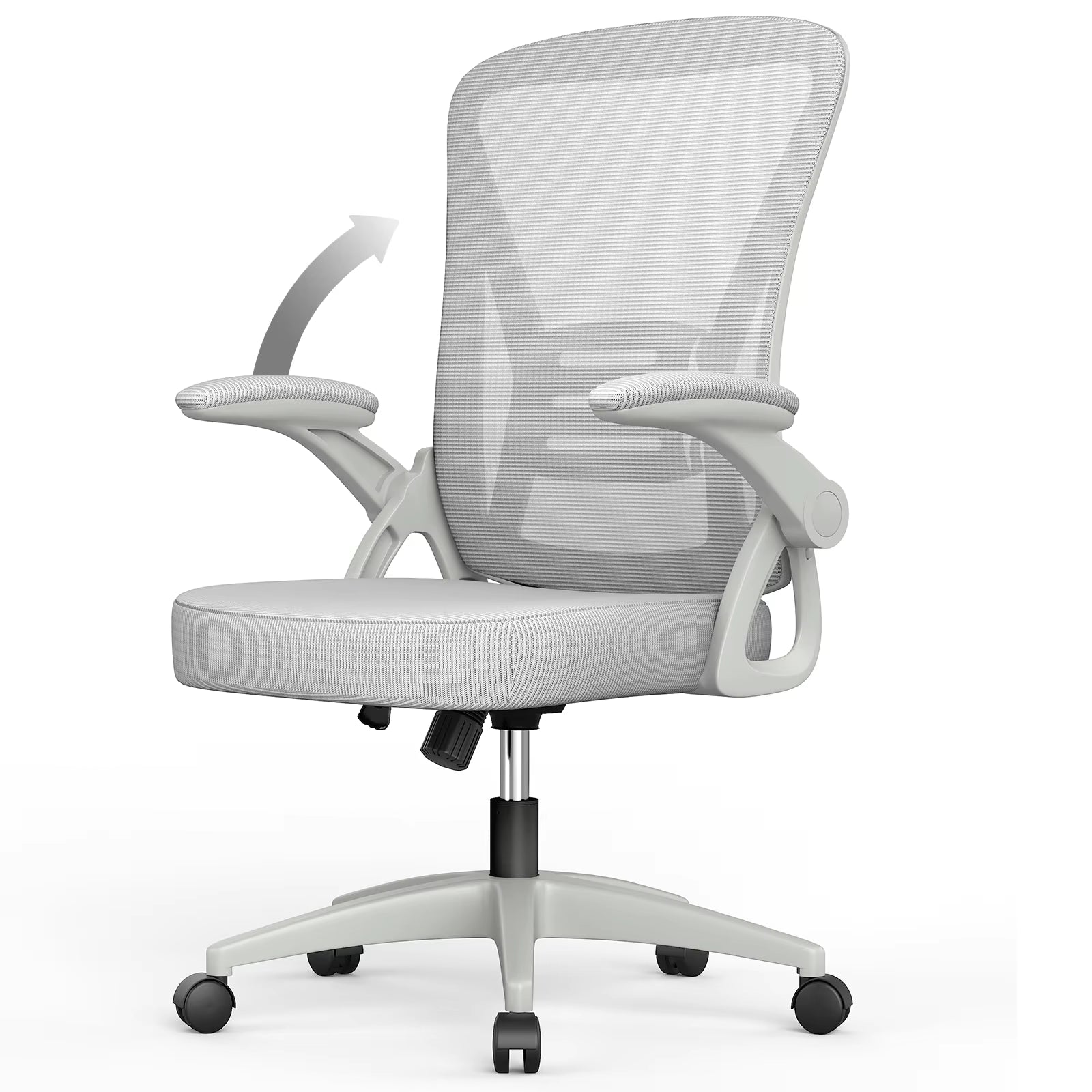Ergonomic Office Chair with Slide Seat Mesh Seat Adjustable Lumbar Support Angle and Height Adjustable Home Office Gaming Chair