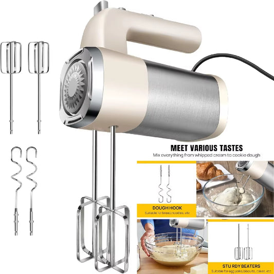 Hand Mixer Electric 2000W Kitchen Mixers Turbo Boost/Self-Control 5 Speed+Eject Button,Easy Whipping Dough,Cream,Egg