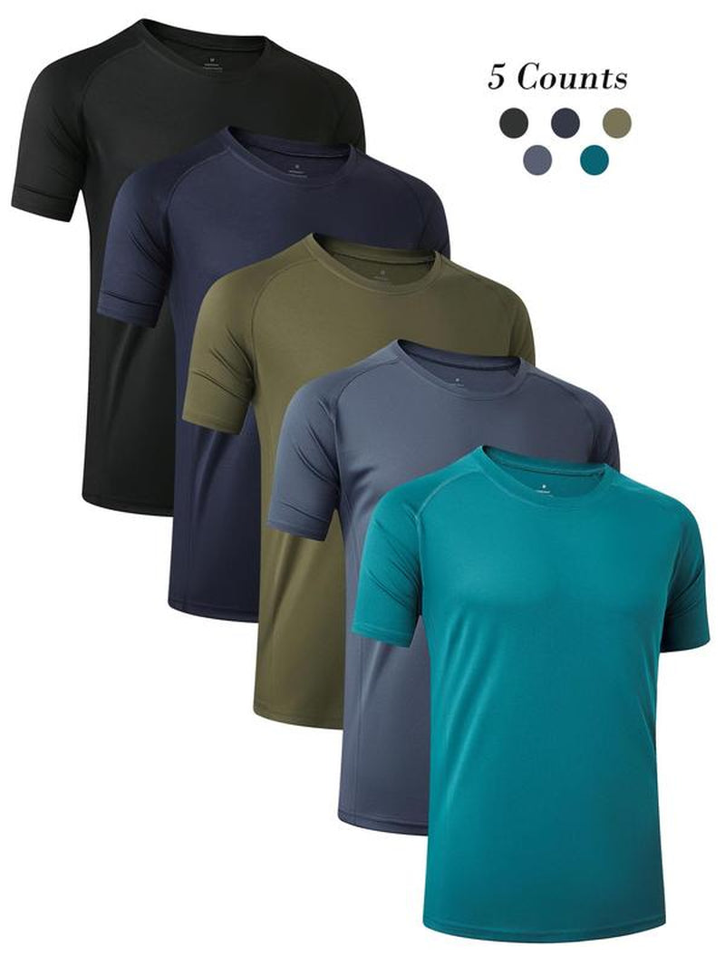 Men'S Plain Spring Sports Football Jersey, Quick Drying T-Shirt, Casual Tee Tops for Gym Workout Running Back to School, Mens Clothes, Please Purchase a Size Up, Gym Wear, Workout Tops, Men'S T Shirts, Athletic Fit