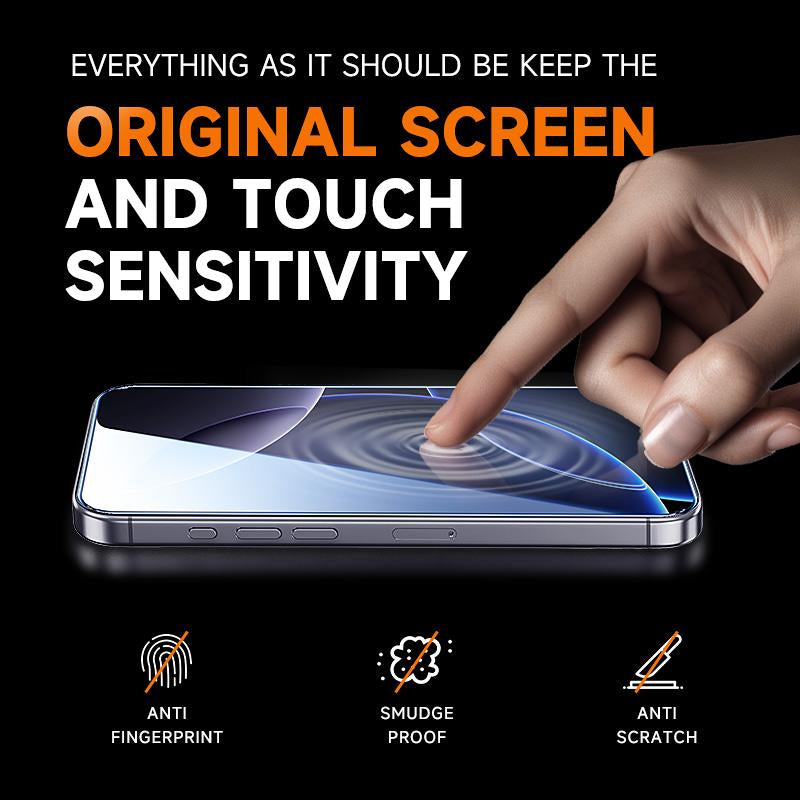 MAGIC JOHN 2-Pack Screen Protector for Iphone, Samsung, and Google–Crystal Clear, Scratch-Resistant, Ultra-Smooth Touch, Privacy Protection, Circular Polarized Eye Protection, Easy Installation
