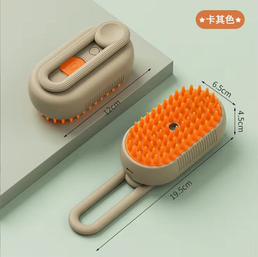 Electric Pet Spray Comb – Hair Removal & Anti-Static Grooming Brush for Cats & Dogs - One-Touch Spray Function | De-Shedding, Cleaning & Massaging Comb for Pets