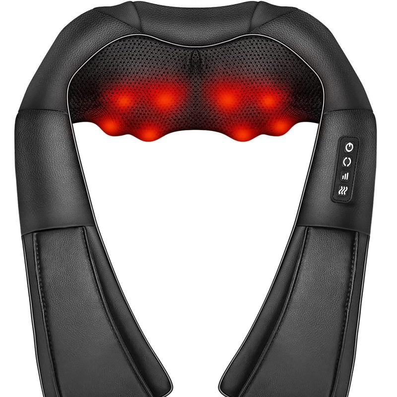 DAILYLIFE Shiatsu Neck and Back Massager, Electric Shoulder Massager, Car Neck Massage Pillow for Neck, Back, Shoulder, Foot, Leg Massage, Relieve Muscle Pain, Perfect Present for Man/Woman/Family, Valentine'S Day Gift